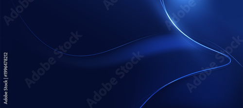 Modern technology background With glowing blue curve for corporate business or presentation