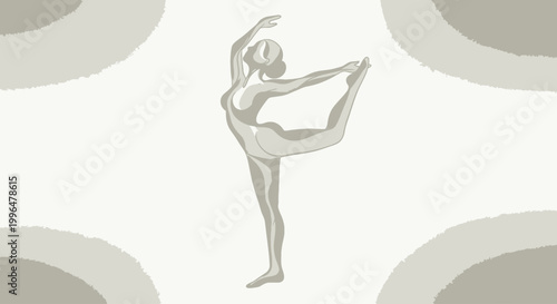 Woman doing yoga in studio.