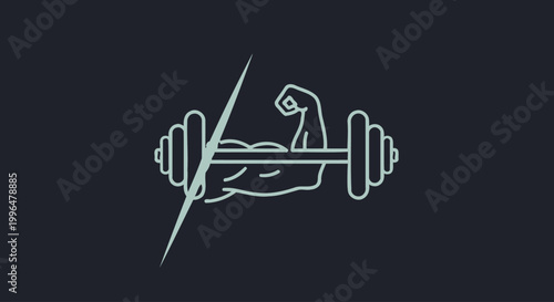 Man doing dumbbell bicep curl exercise.