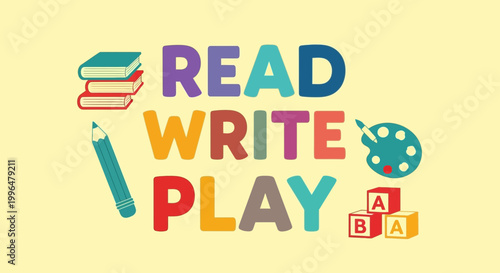Read Write Play: Children's Education, Learning, and Fun Symbols