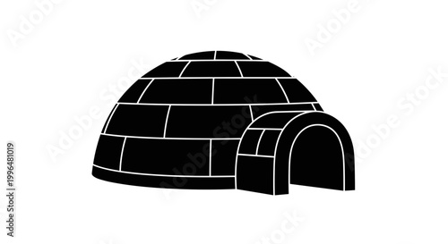 Traditional Ice Igloo Structure Architecture.
