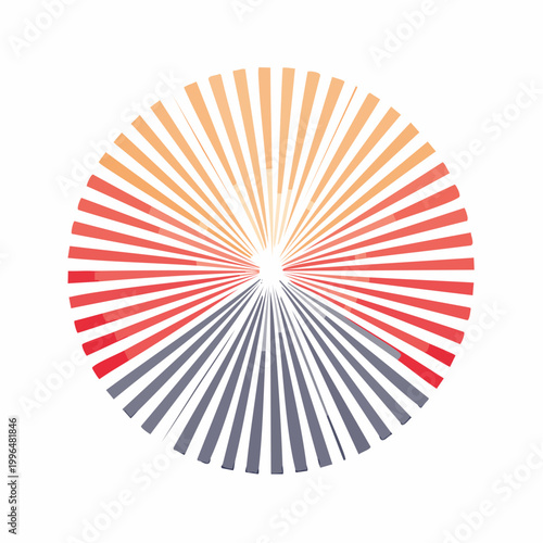 Abstract Radial Burst Pattern