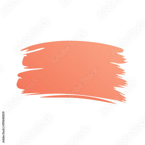 Coral Paint Brush Stroke