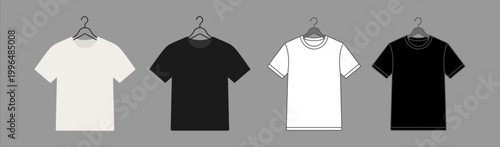 Blank T-Shirt Mockup Assortment for Fashion Design and Branding Needs