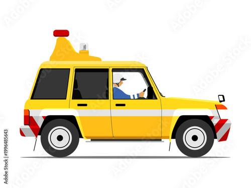 Highway patrol car_One angle_01D