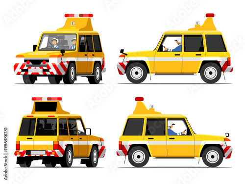 Highway patrol car_4 angles_01