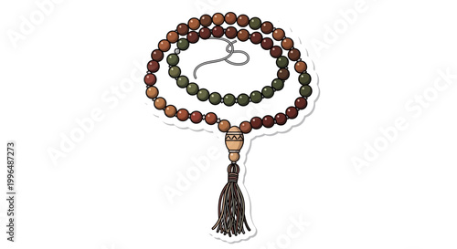 Prayer Beads Rosary Tasbih with Tassel, Spiritual, Meditation, Islamic, Muslim, Hinduism, Buddhism, Yoga