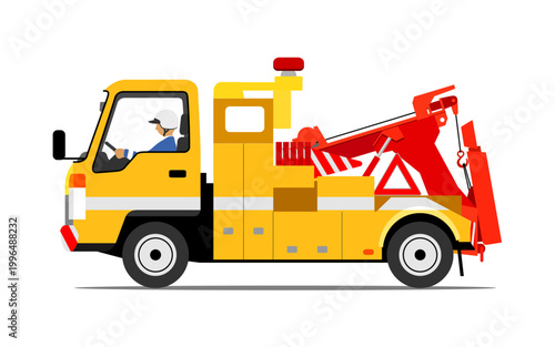 Highway patrol tow truck_One angle_01B