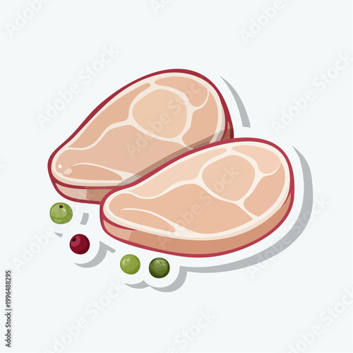 Raw Chicken Breasts with Peppercorns