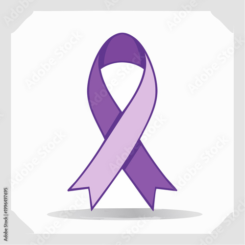 Purple Awareness Ribbon
