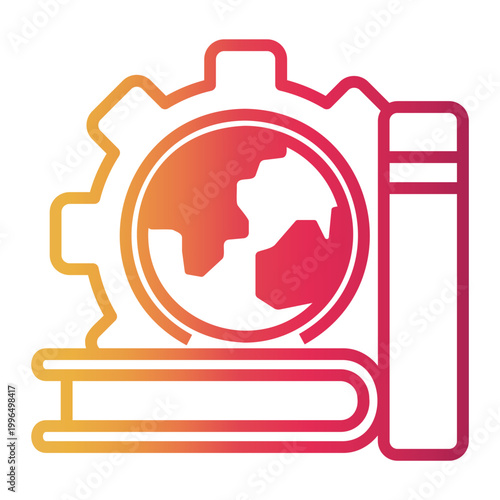 encyclopedia Line Gradient Icon