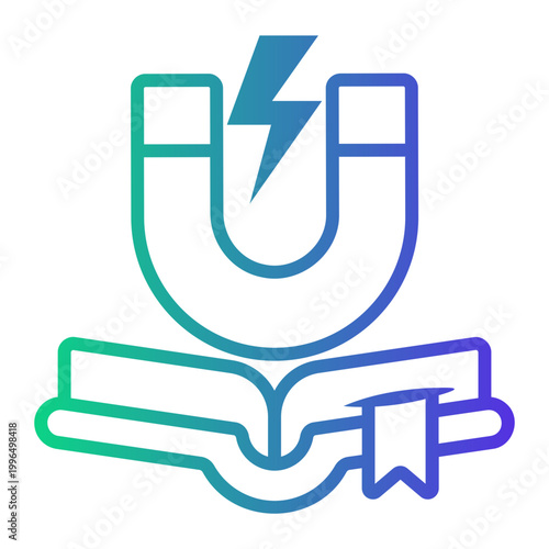 electricity Line Gradient Icon