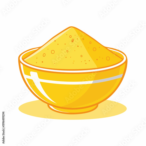 Bowl of Yellow Powder