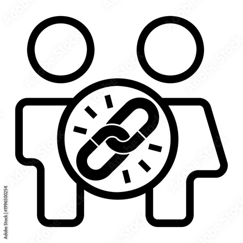 relationship Line Icon