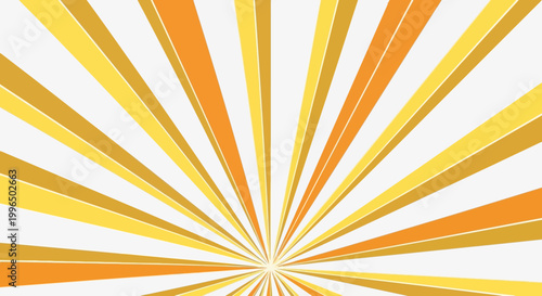 Vibrant Orange Yellow Sunburst Graphic Design.
