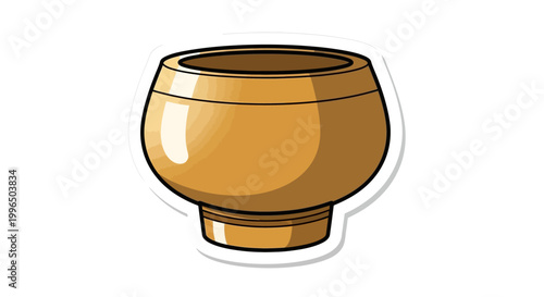 Buddhist Alms Bowl, Monk's Offering Bowl, Traditional Religious Vessel