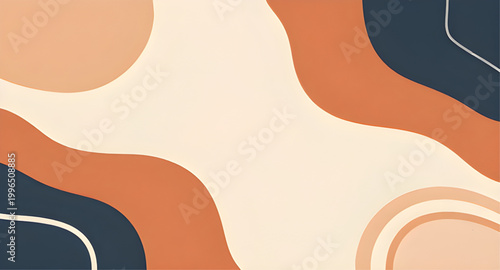 brown pastel background, minimalist abstract design, organic shapes pattern, line art background, neutral color wallpaper, soft beige texture, modern minimal backdrop, aesthetic brown tones, abstract 