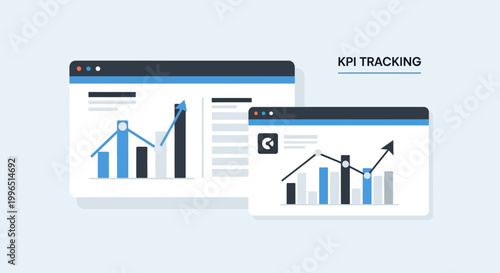 Business Graphs on Computer Screens.