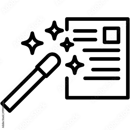 Obraz na plátně AI Content Generator Icon