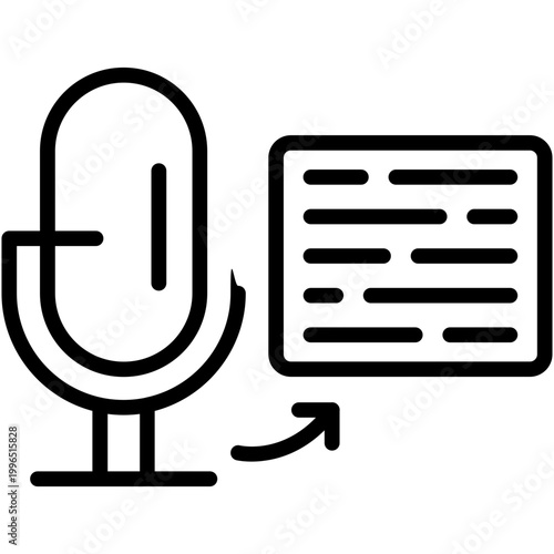 Voice-to-Text Processing Icon