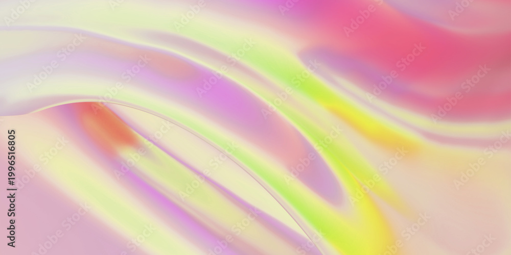 Obraz premium Colorful Abstract of Fluid Motion: Evoking a sense of dynamic flow, a vibrant display of colors and soft gradients swirls and blends creating a captivating visual experience. 