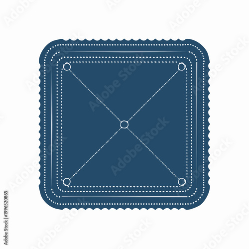 Carrom Board Graphic