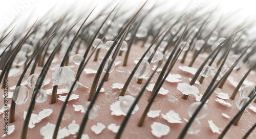 Close-up of snow-covered pine tree branches in winter forest, natural landscape, cold weather scene, 3d render, frosty nature