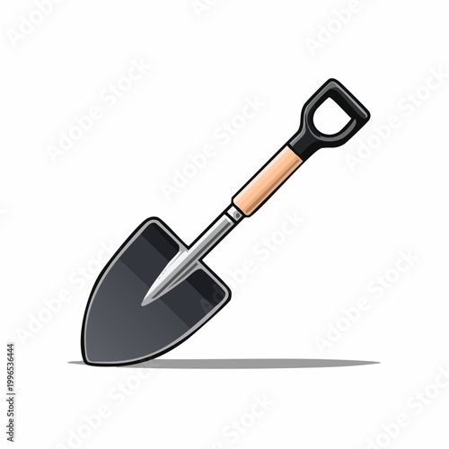 Illustration of a Garden Shovel