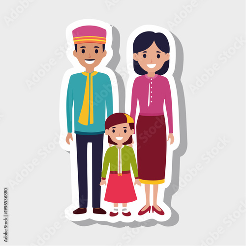Happy Family Illustration