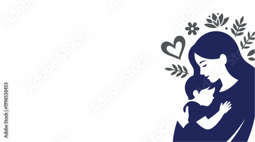 A mother tenderly hugging her child with love and care