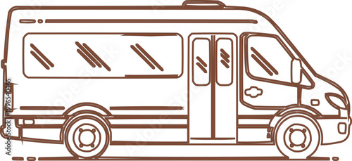 Minibus provides comfortable passenger transport.