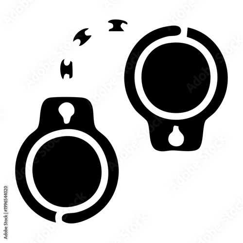 Broken handcuffs icon