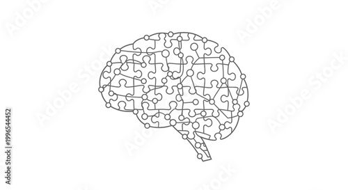 Brain Puzzle Pieces Mental Health.