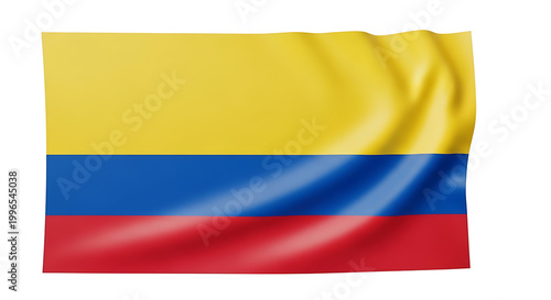 Waving Colombian Flag Isolated on White Background, National Symbol Free Download Waving Colombian Flag Isolated on White Background, National Symbol - GFXLoad