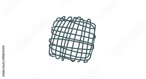 Metal Wire Mesh Grid Closeup View.