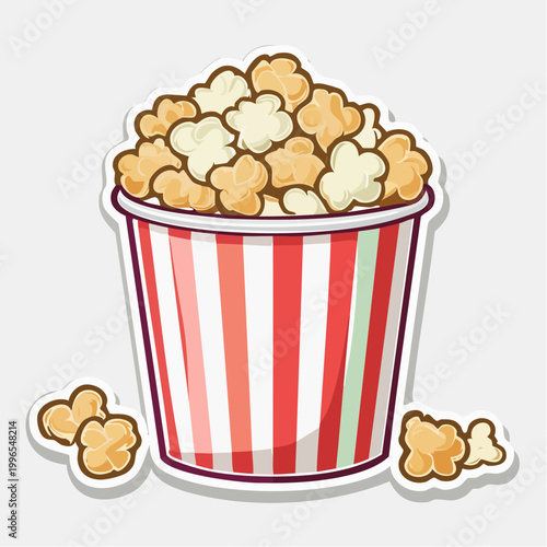 Popcorn Bucket Illustration
