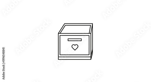 Heart Shaped Safe Box.