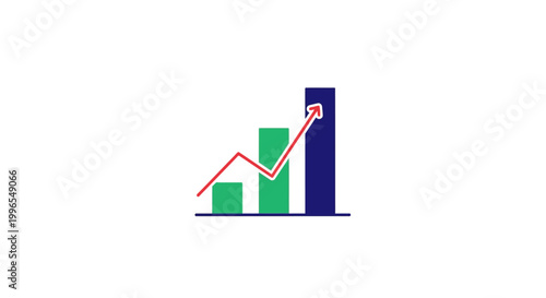Increasing Business Growth Chart Graph.