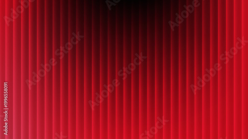 Pink-red gradient on a black background with glossy glass stripes and soft waves, creating a distorted neon effect. An abstract futuristic design with bright transitions