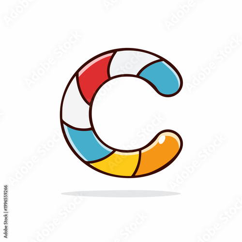 Stylized Letter C resembling a life preserver