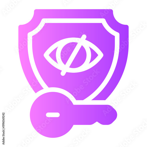 private key gradient icon