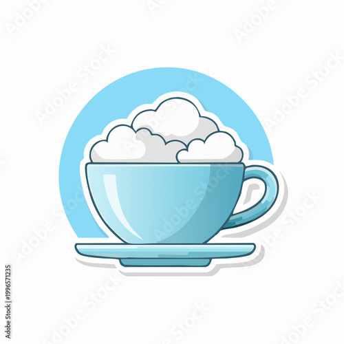Cup of Coffee with Clouds