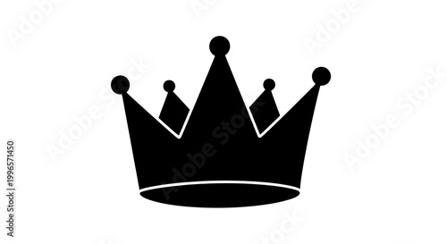 Photography Black Crown Silhouette Royal Symbol Icon.