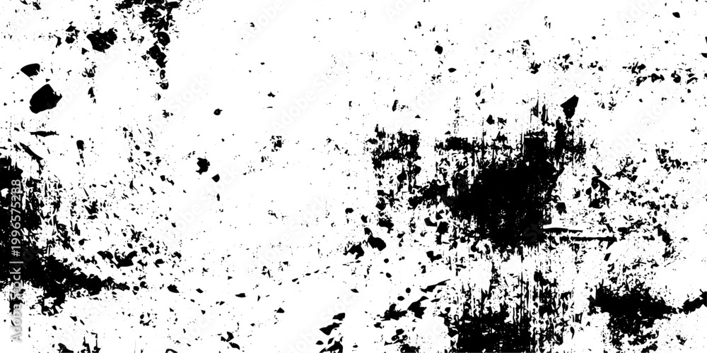 Fototapeta premium Black and White Grunge Vector Texture Overlay with Distressed Scratches and Grainy Noise