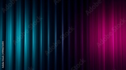 Abstract vertical light streak background with blue and magenta glow, abstract blue light streak background with vertical glow lines and dark gradient space, abstract neon light streaks black