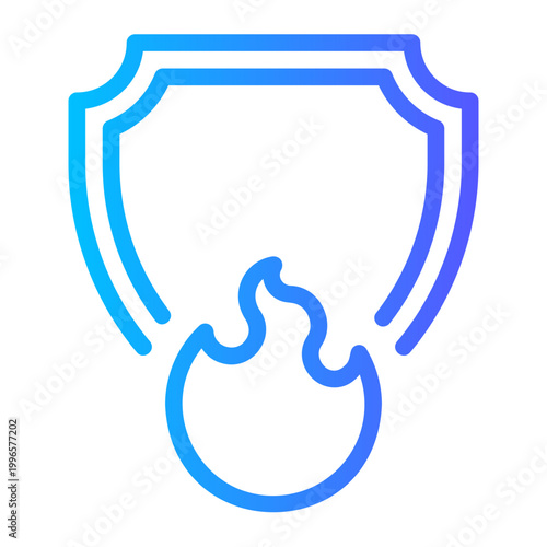 firewall gradient icon