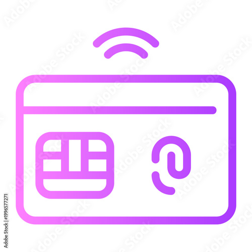smart card gradient icon