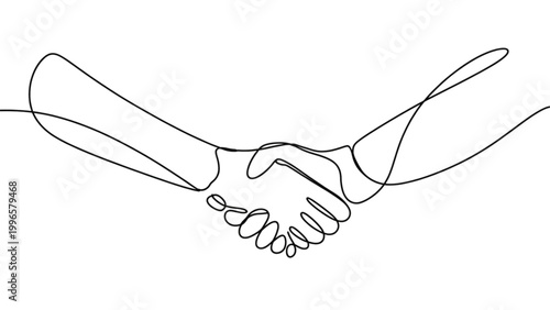 Foto Two hands shaking in a firm handshake Vector