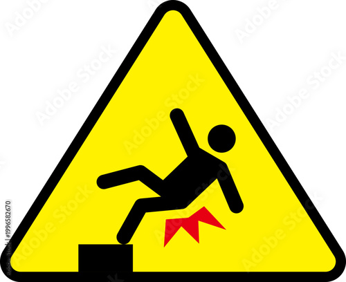 추락주의 아이콘