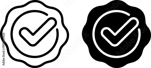 hand drawn heart checkmark approval symbol flat design vector illustration